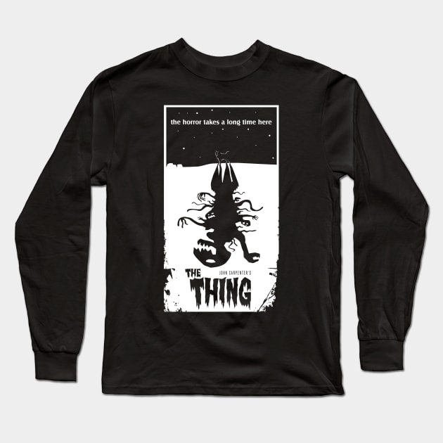 Siberian Husky Dog or... of the 1982 horror film The Thing Long Sleeve T-Shirt by DaveLeonardo